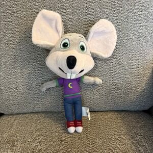 Chuck E Cheese Pizza Mouse Plush Toy 12" Stuffed Animal Mascot Big‎ Head